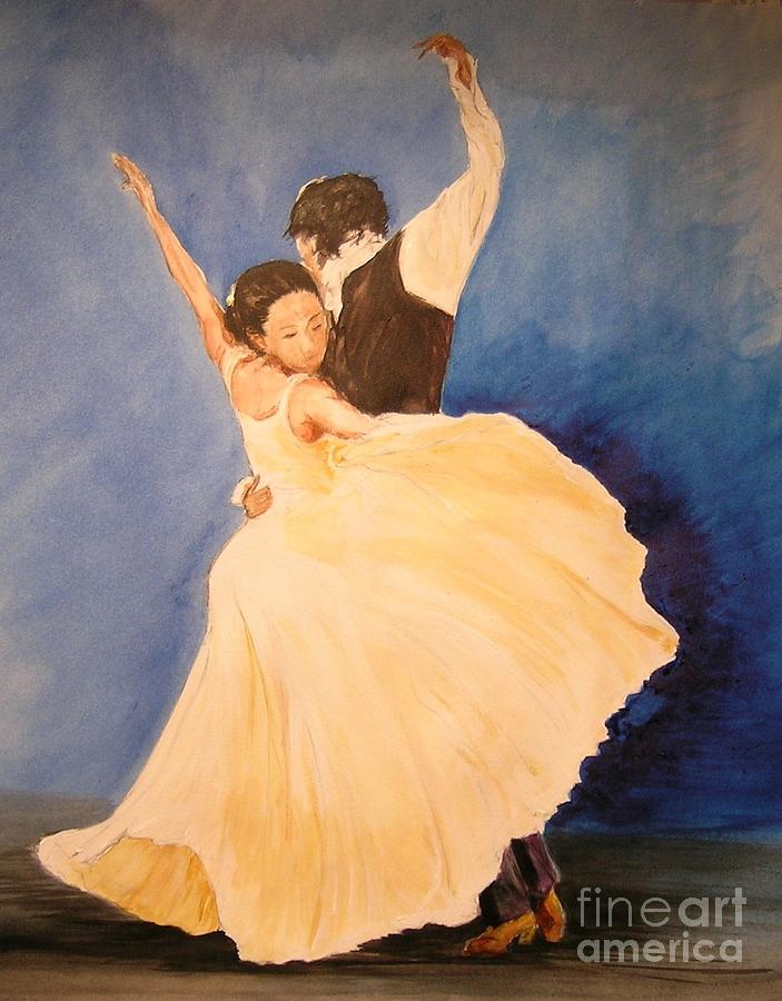 Pasion Gitana Painting by Lizzy Forrester