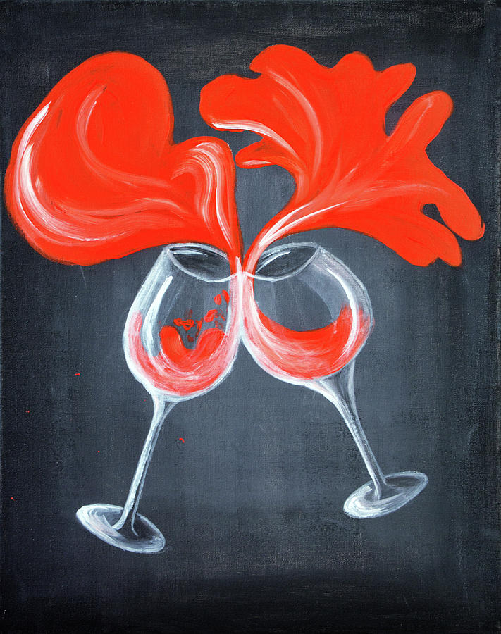Wine Painting - Paso Doble by Iryna Goodall