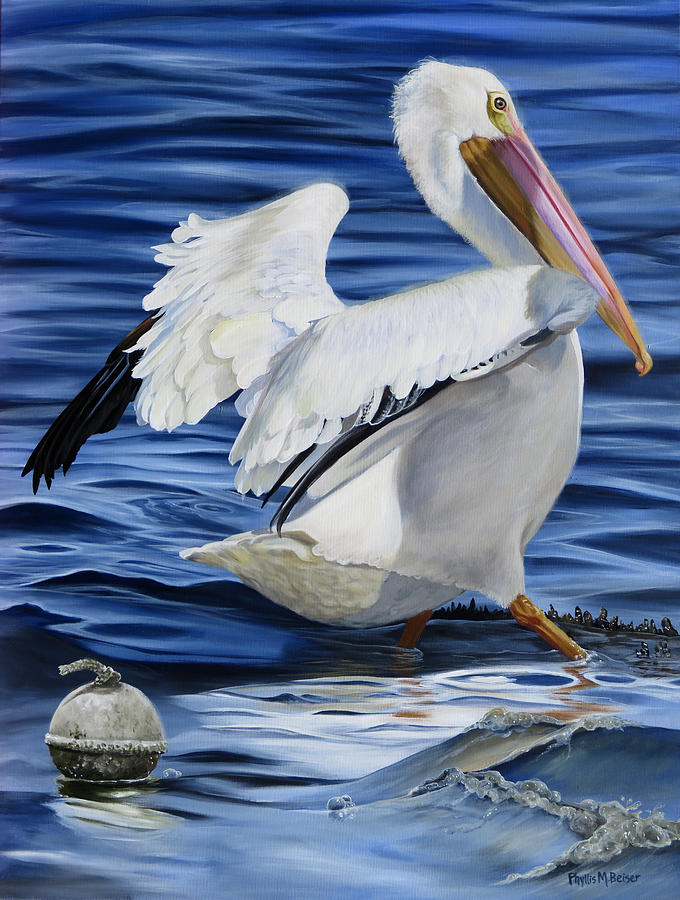 Pasquale Le Pelican Painting by Phyllis Beiser - Fine Art America