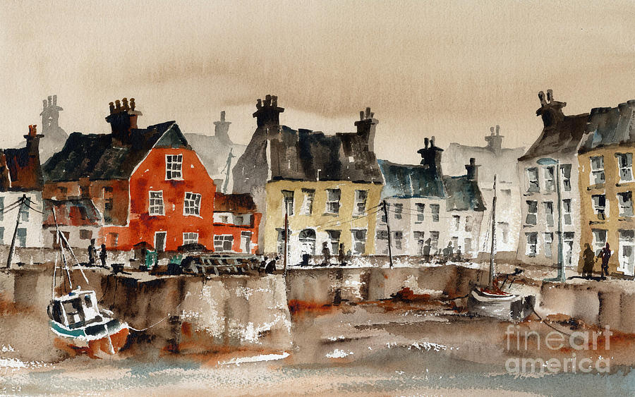 Passage east Harbour, Waterford Painting by Val Byrne