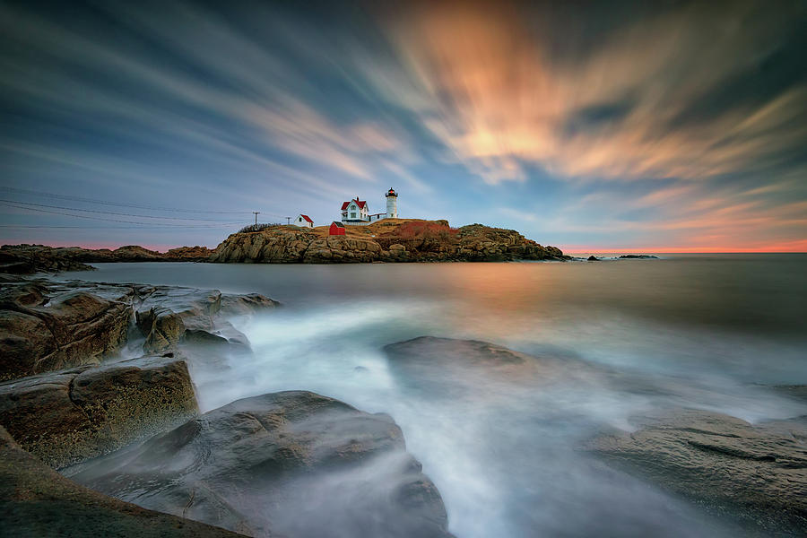 Lighthouse Photograph - Passage of Time at Cape Neddick by Rick Berk