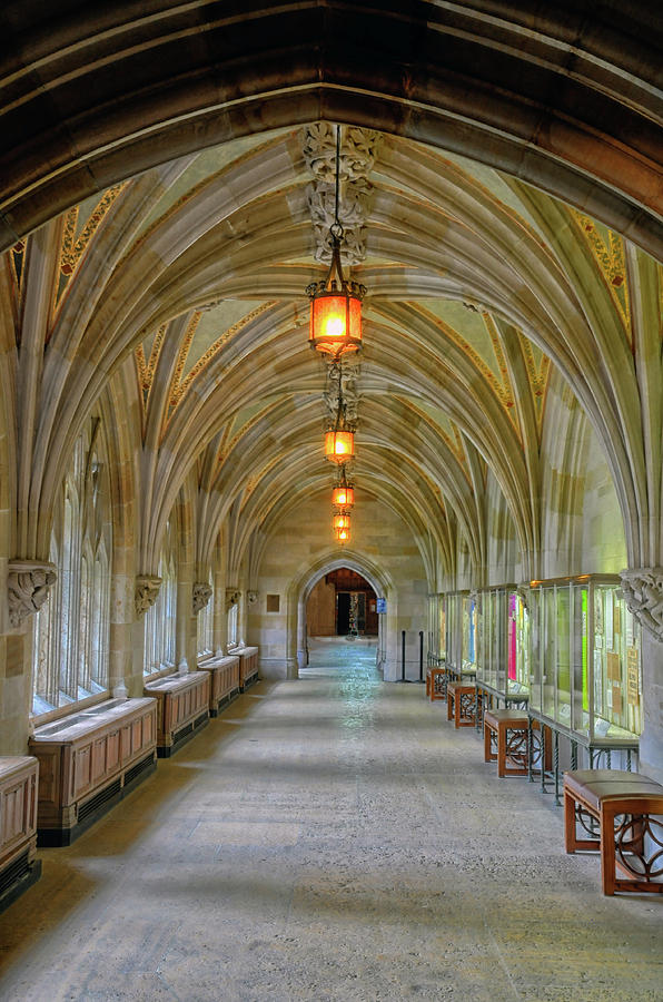 Passageway In Sterling Memorial Library Photograph by Dave Mills