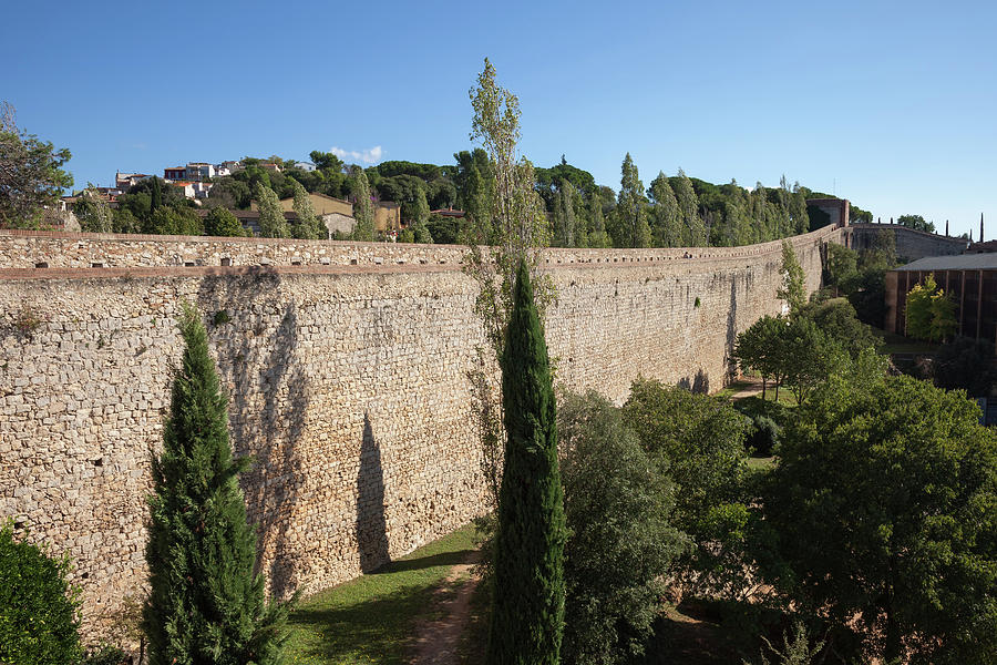 Passeig de la Muralla City Wall of Girona Photograph by Artur Bogacki