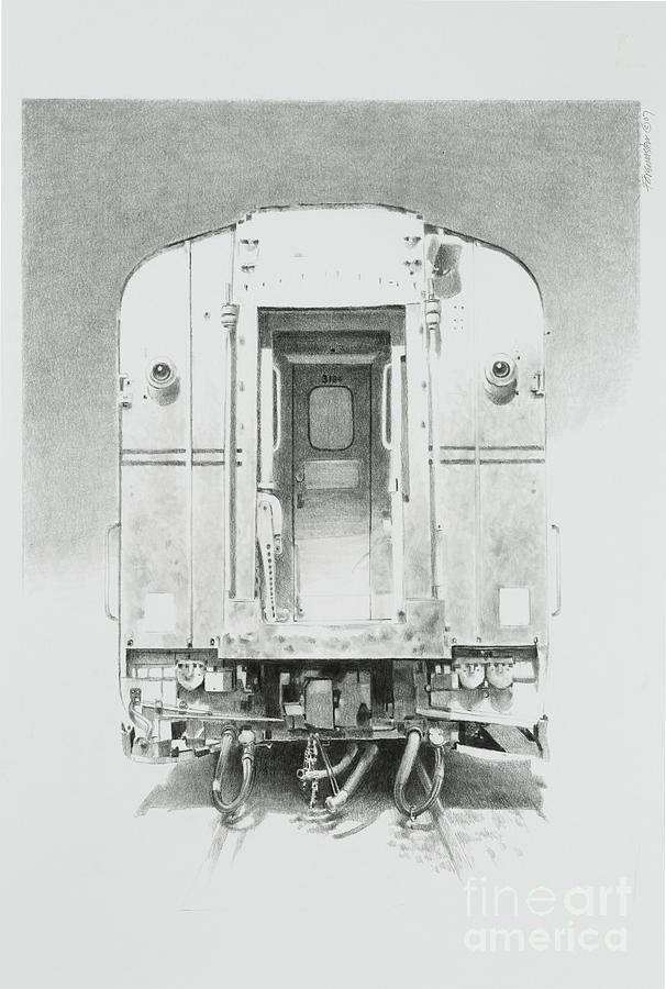 Passenger Car Drawing by Ian Foremaster - Fine Art America