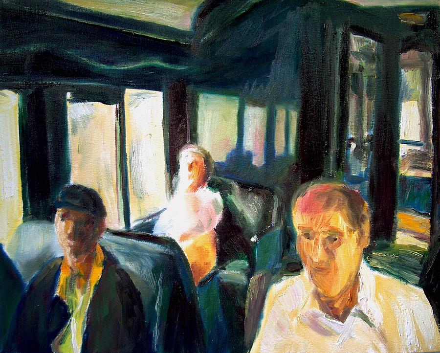 Passenger Train Painting By Bob Dornberg