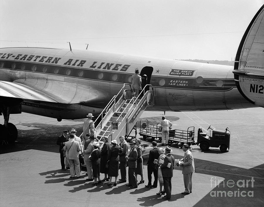 Passengers Boarding A Flight Photograph by C.S. Bauer/ClassicStock