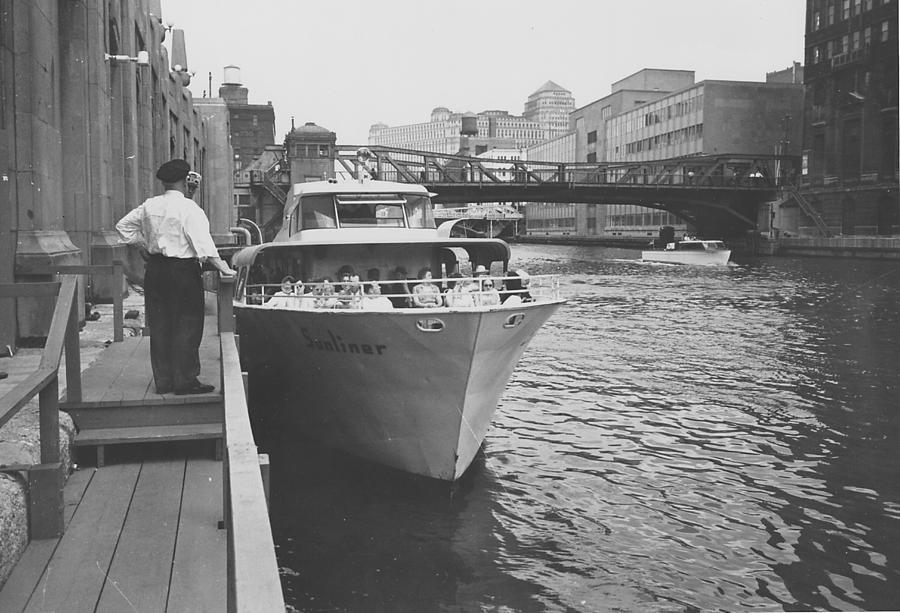 Passengers on Docked Sunliner - 1962 Photograph by Chicago and North Western Historical Society