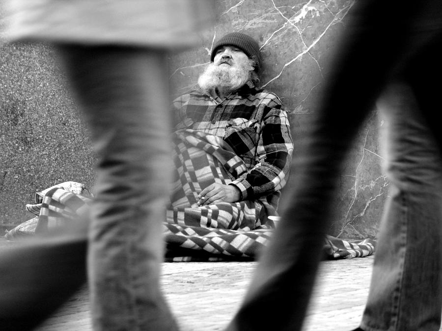 Homeless Photograph - Passersby by Todd Fox