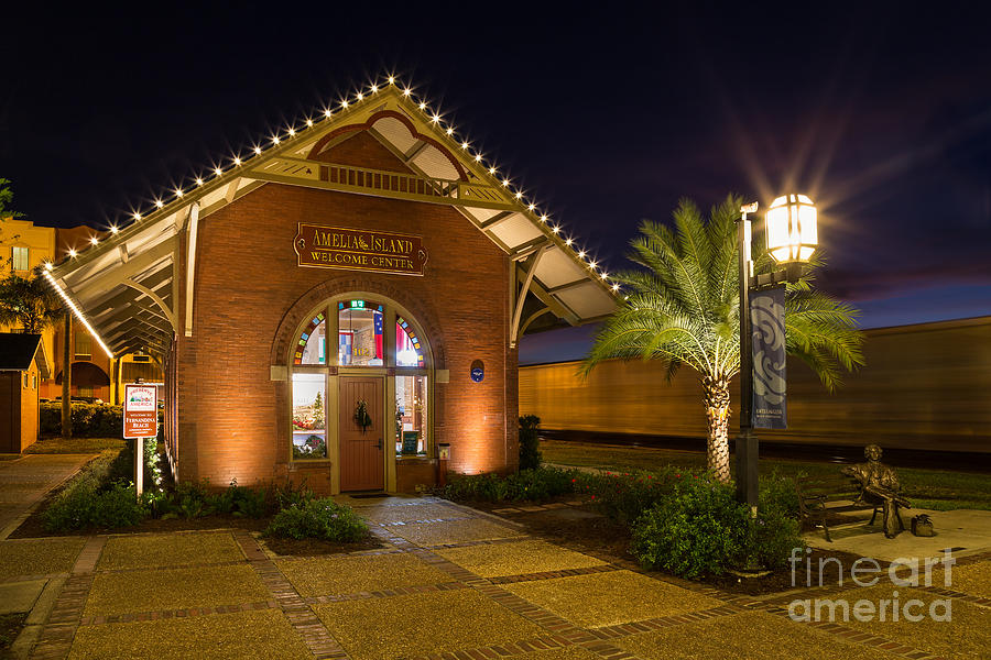 Passing By the Fernandina Train Station, Amelia Island, Florida Photograph by Dawna Moore Photography
