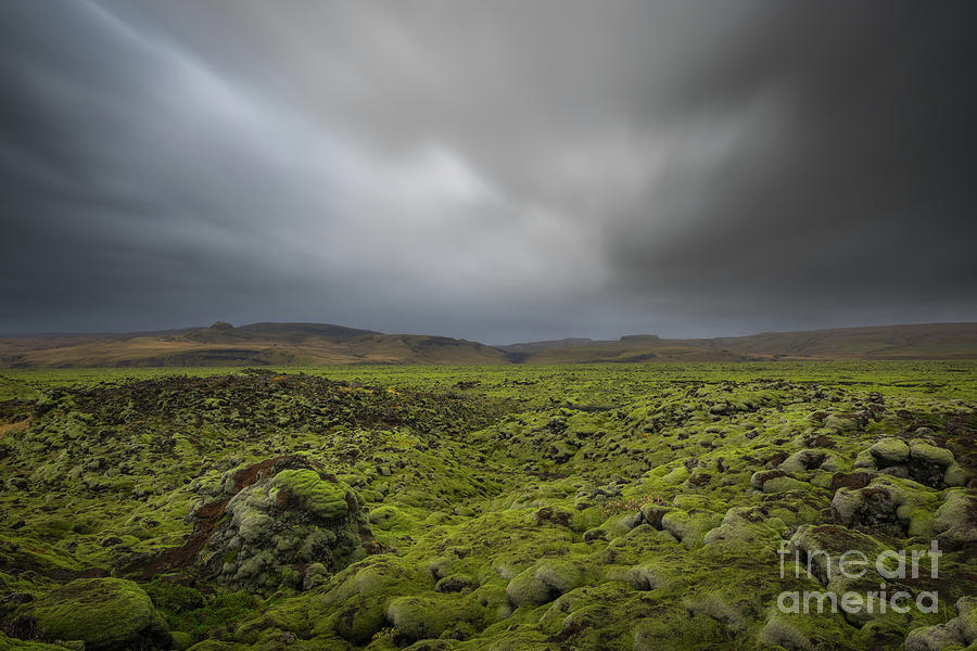 Passing Clouds over Lava Fields  Photograph by Michael Ver Sprill