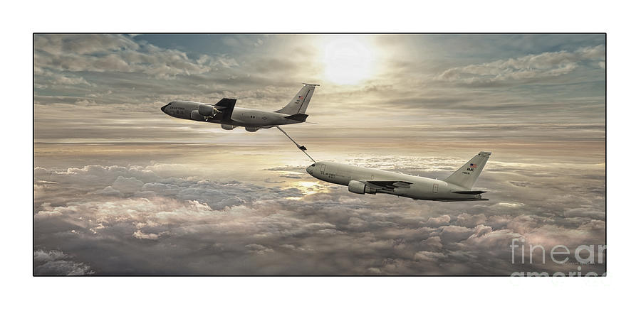 Air Refueling Digital Art - Passing the torch by Mark McIntosh