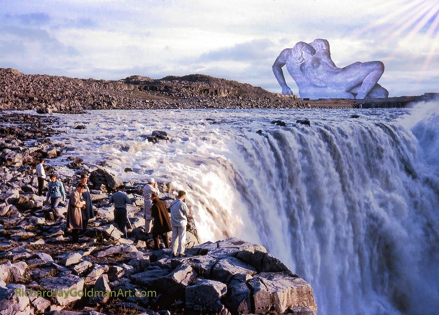 Passion at the Falls Digital Art by Richard Goldman