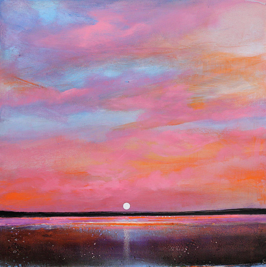 Sunset Painting - Passion Beach by Toni Grote