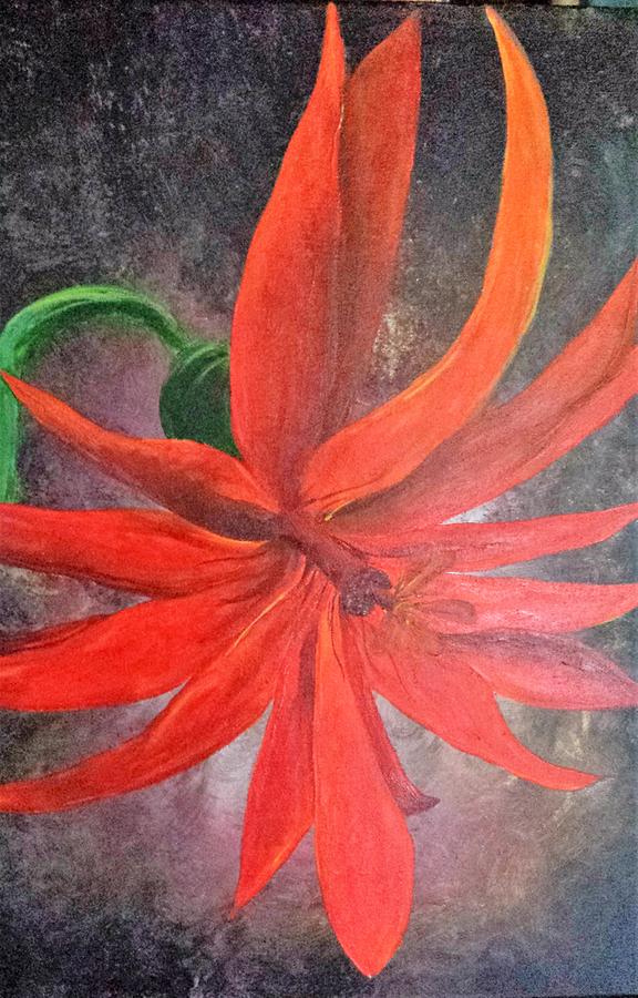 Flowers Still Life Painting - Passion Flower by Sheli Paez