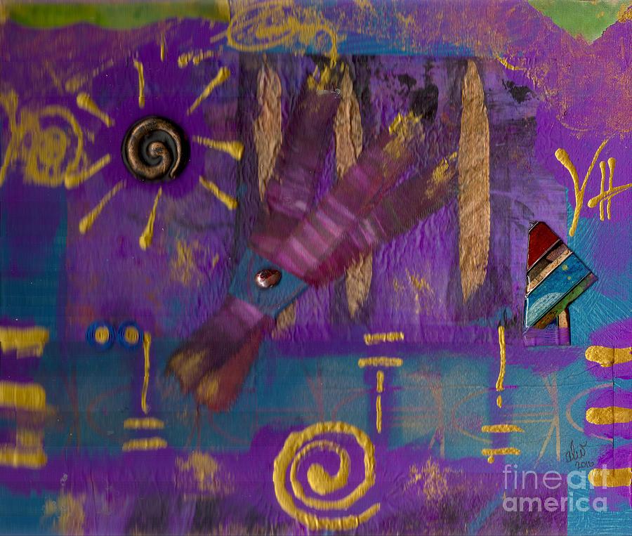 Abstract Mixed Media - Passionate Expression by Angela L Walker