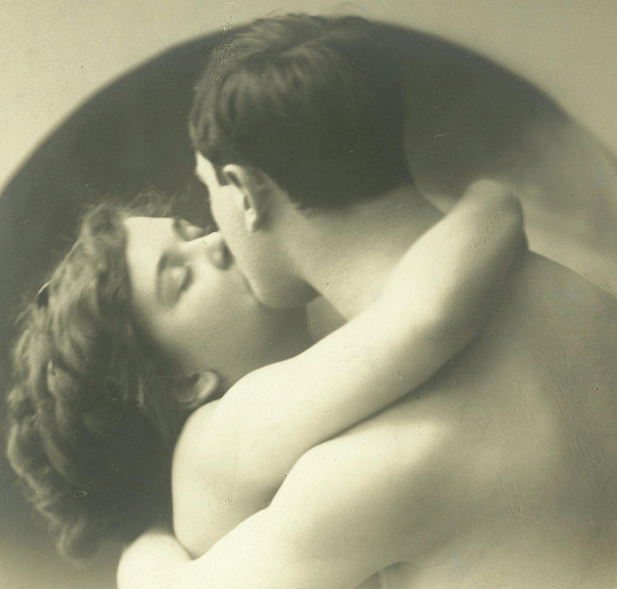 Passionate kiss Photograph by French School