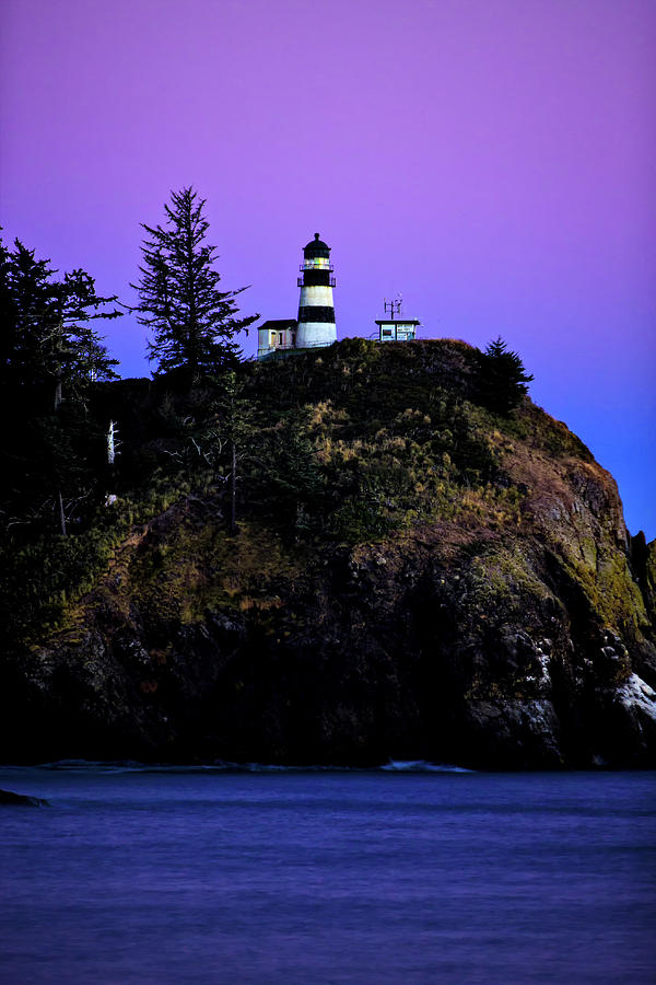 Past Sunset at Cape Disappointment Photograph by Mary Jo Allen