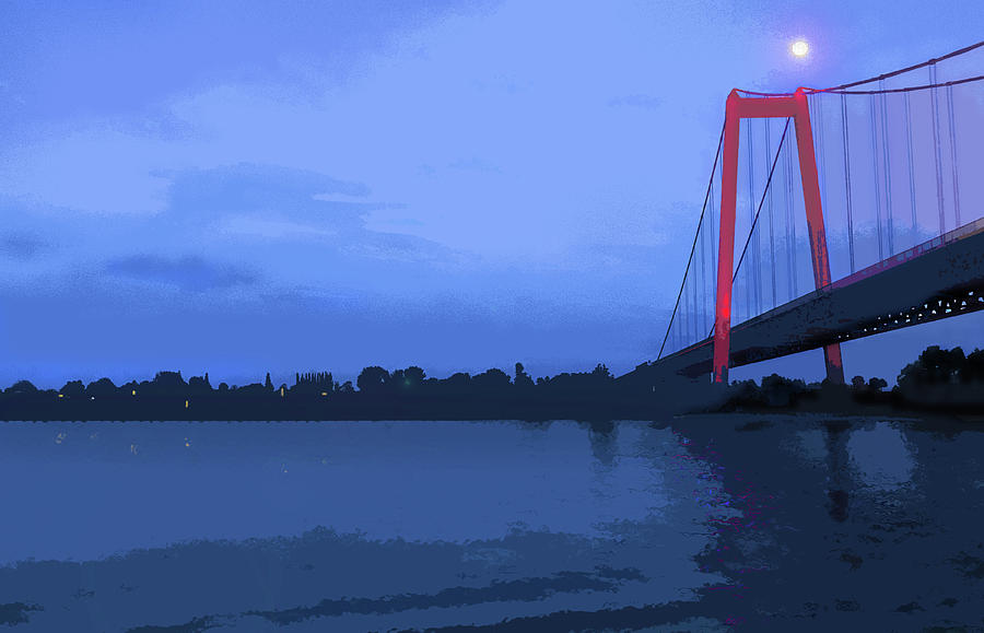 Past the Bridge Digital Art by Gina Harrison
