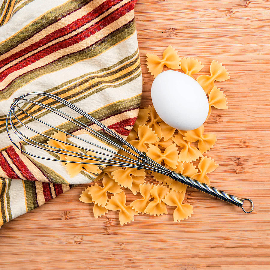 Egg Photograph - Pasta Egg and Whisk by Rebecca Cozart