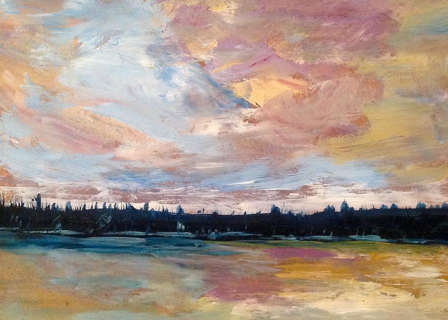 Pastel Algoquin Sky Painting by Desmond Raymond