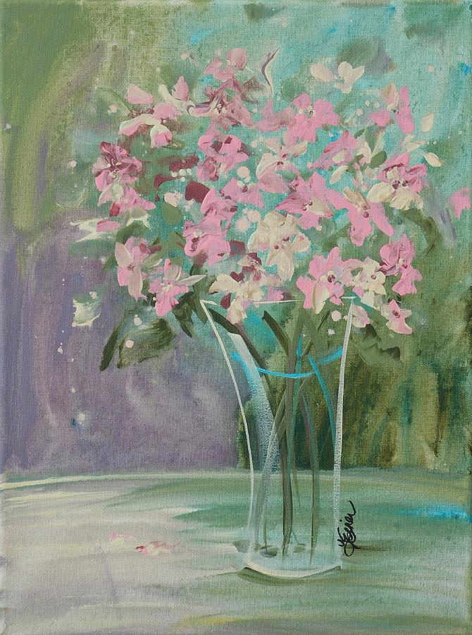 Pastel Blooms Painting by Terri Einer