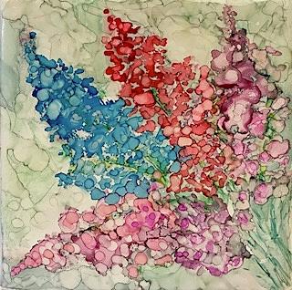 Pastel Bouquet Painting by Brenda Owen