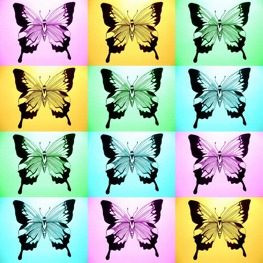 Pastel Butterflies Digital Art