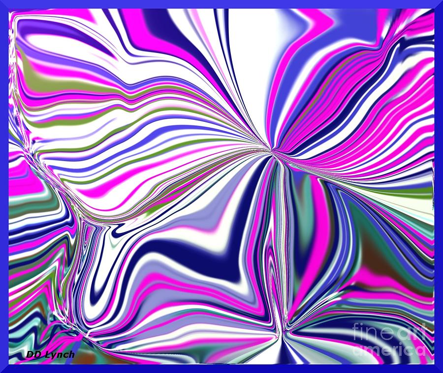 Pastel Butterflies in Abstract Digital Art by Debra Lynch - Fine Art ...