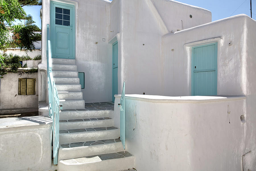 Pastel colors of Mykonos Photograph by John Hoey
