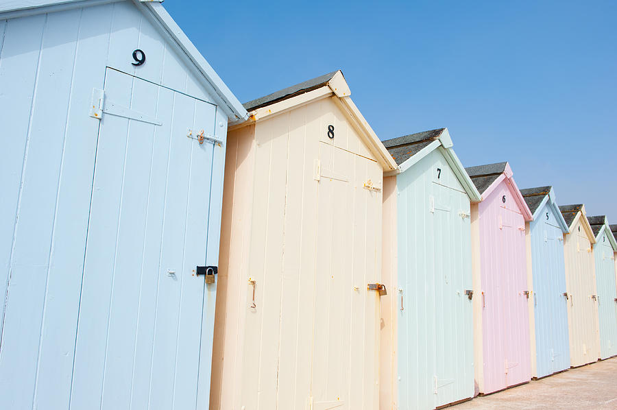 Pastel Coloured Beach Huts Photograph by Helen Jackson