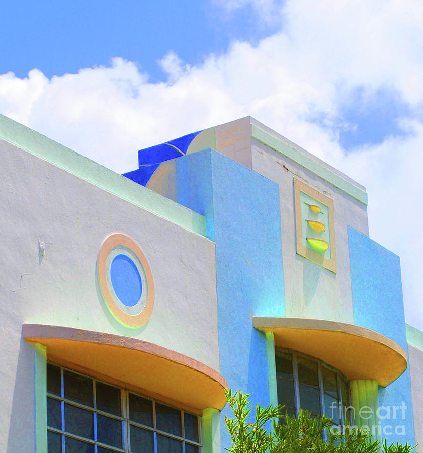 Miami Beach Photograph - Pastel Deco Sky by Jost Houk