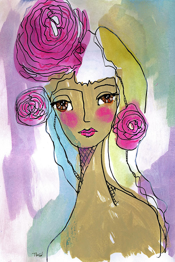 Pastel Jane Painting by Tonya Doughty