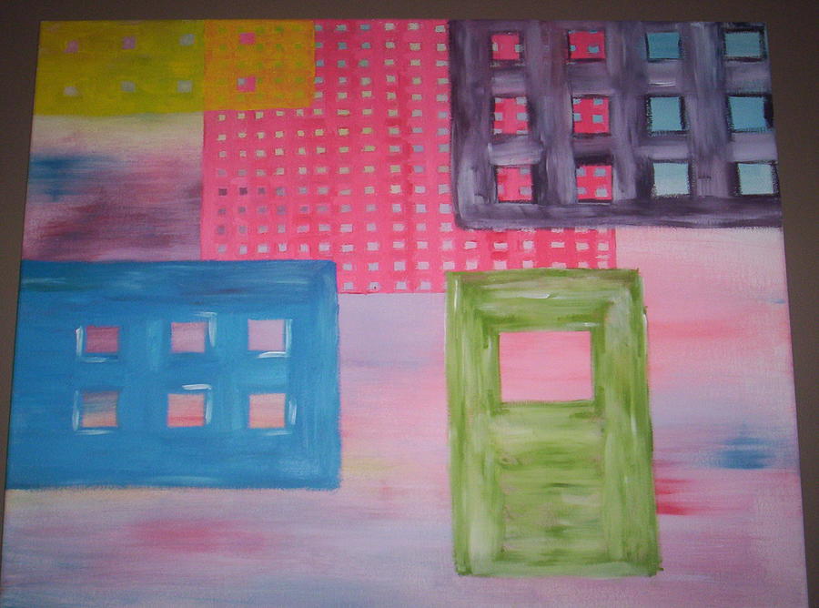 Abstract Painting - Pastel Life by Becca Haney