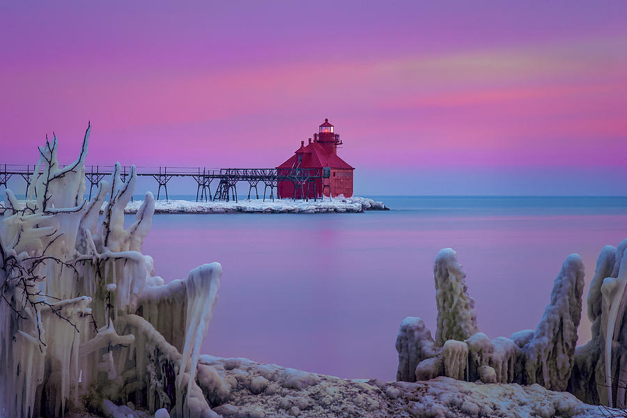 Pastel Lighthouse Photograph by David Heilman