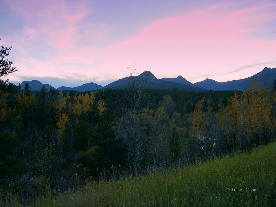 Pastel Mountain Silhouette Photograph by Tracey Vivar