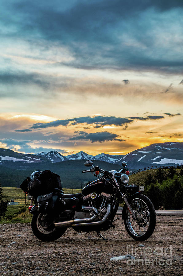 Mountain Photograph - Pastel Mountains Harley by Jesse McKay