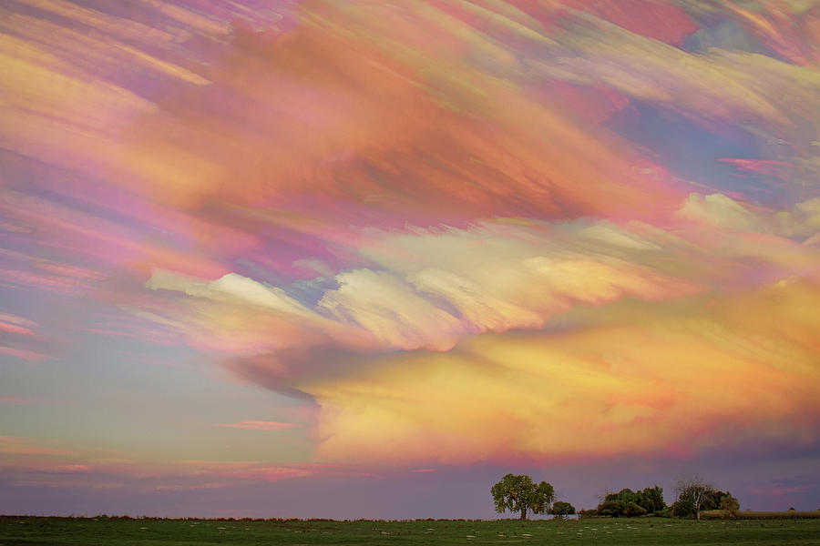 Pastel Painted Big Country Sky Photograph by James BO Insogna