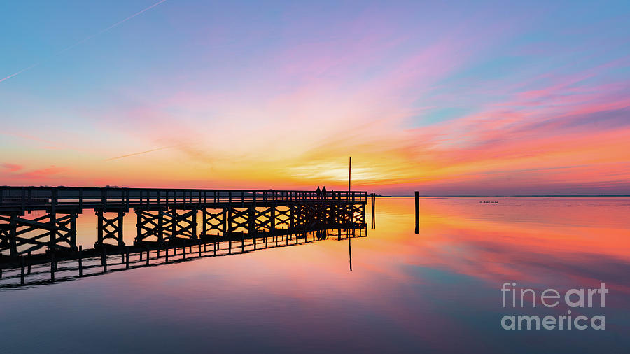 Pastel Pier Photograph by Sean Mills