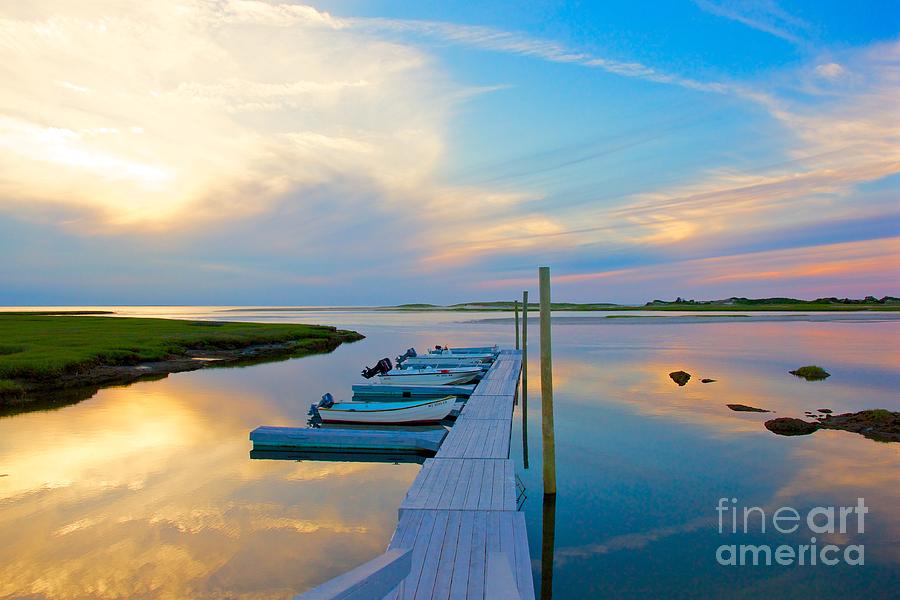 Sunset Photograph - Pastel Reflections on Cape Cod by Amazing Jules