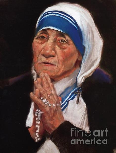 Mother Teresa Of Calcutta Drawing - Pastel Rendering Of Mother Teresa Of Calcutta by Mark Sanislo Mother Teresa Of Calcutta Drawing - Pastel Rendering Of Mother Teresa Of Calcutta by Mark Sanislo