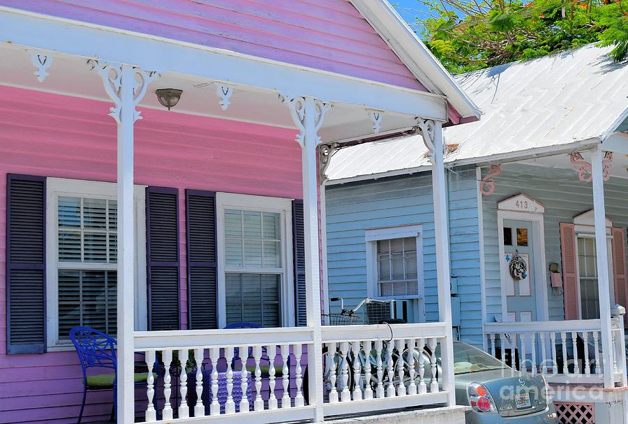 Pastel Row in Key West Florida Photograph by Janette Boyd