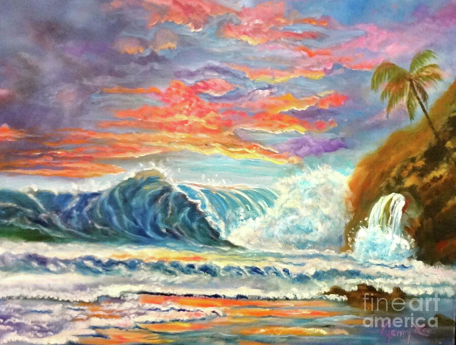 Pastel Seascape 11  Painting by Jenny Lee