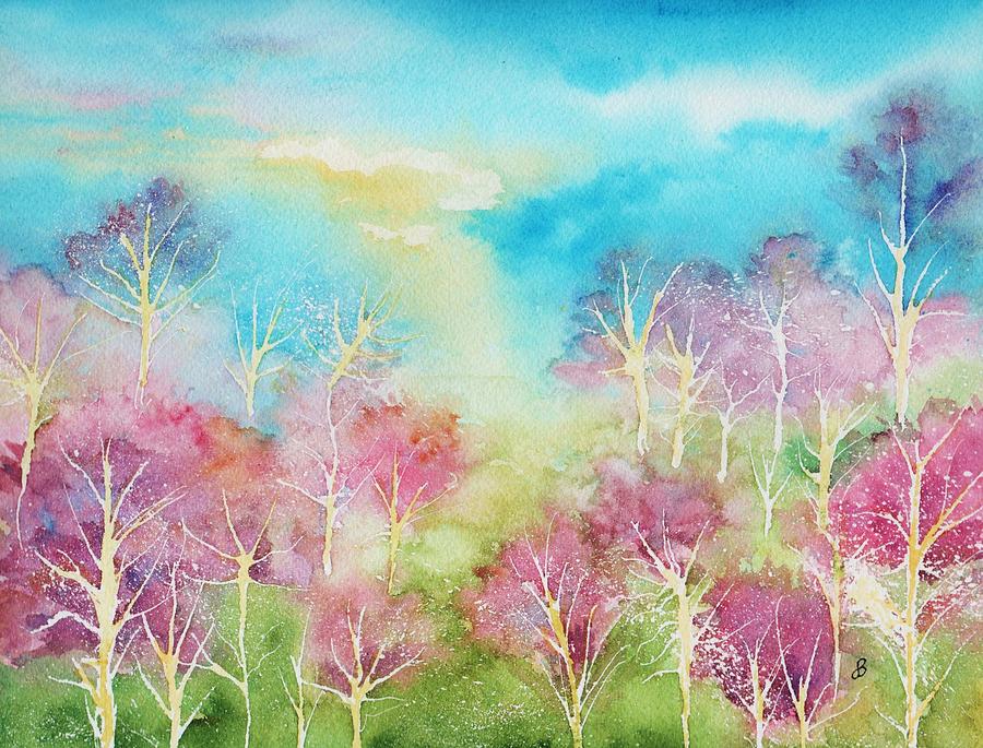 Pastel Spring Painting by Brenda Owen
