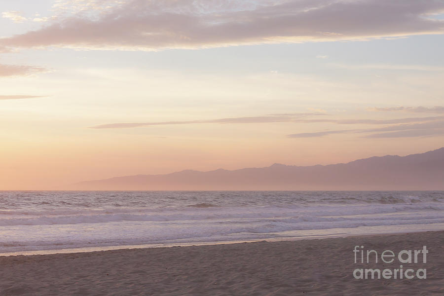 Venice Beach Photograph - Pastel Sunset by Ana V Ramirez
