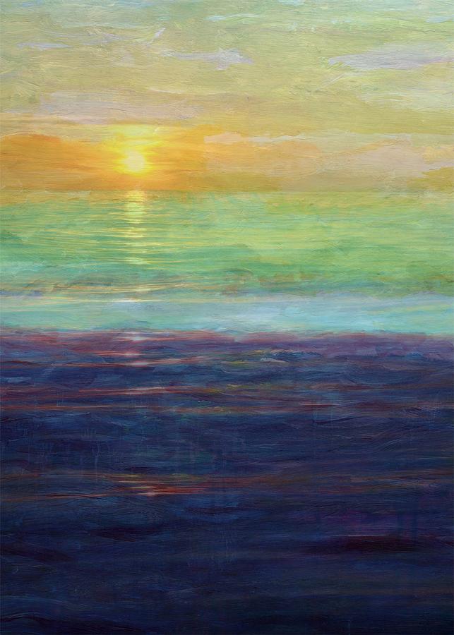 Sunset Digital Art - Pastel Sunset by Michelle Calkins