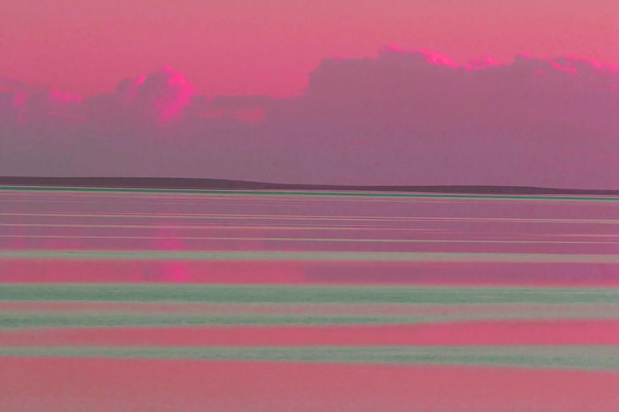 Pastel Sunset Sea Pink Photograph by Tony Brown