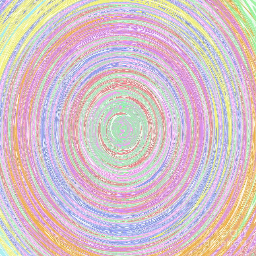 Pastel Whirlpool Digital Art by Susan Stevenson