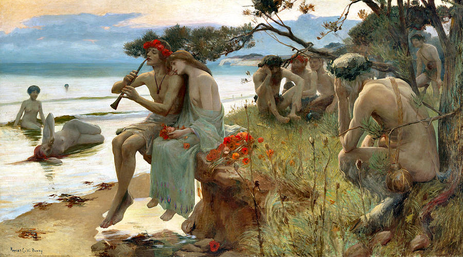 Flower Photograph - Pastoral by Rupert Bunny