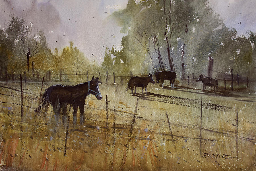 Horse Painting - Pastoral by Ryan Radke