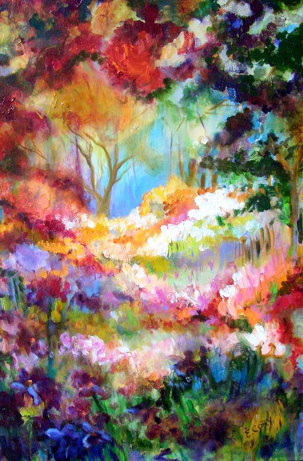 Flower Painting - Pastoral Scene by Elaine Cory